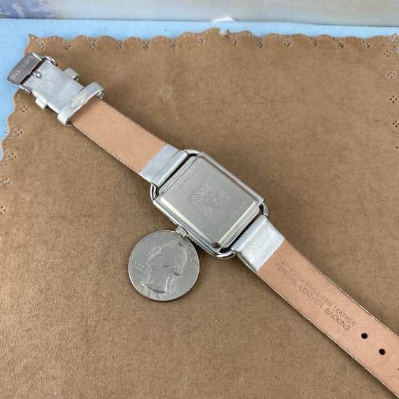 Anne Klein Tank Watch Roman Numerals All Silver main image 6